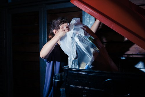 Professional rubbish removal team in East London